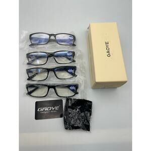 New LOT OF 4 Gaoye Blue Light Blocking Reading Glasses